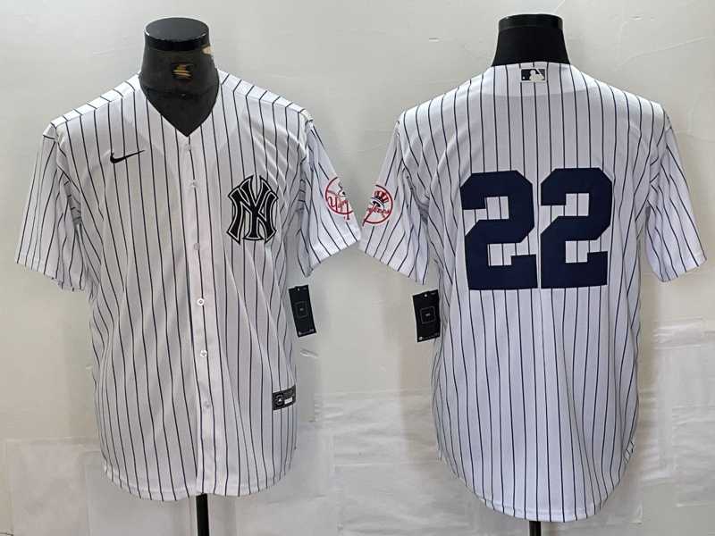 Men's New York Yankees #22 Juan Soto White With Patch 2024 Cool Base Stitched Jersey,We sell and wholesale Men's New York Yankees #22 Juan Soto White With Patch 2024 Cool Base Stitched Jersey on line form chian!